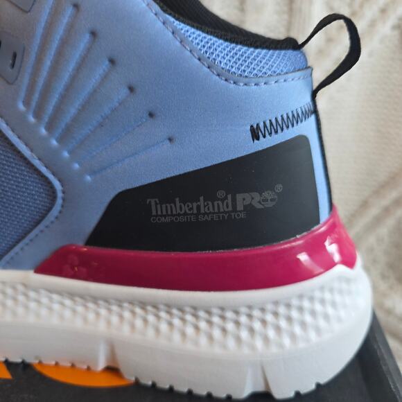 NIB Timberland Women's Setra Pro Mid Comp Toe Lace Up Work Sneakers Size 11 Blue - Picture 5 of 9